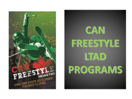 Can Freestyle Programs Overview