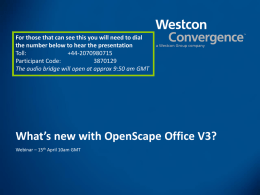 Whats new with OpenScape Office V3?