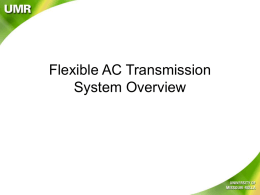 Flexible AC Transmission System Overview