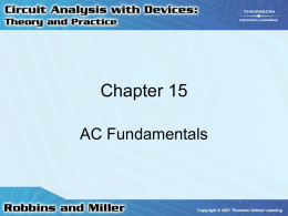 Chapter 15:AC Fundamentals