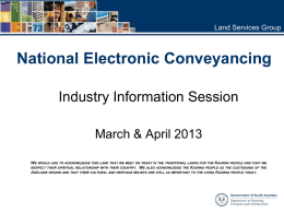 What is Electronic Conveyancing?