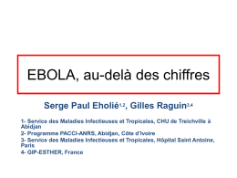 Ebola, au-delà de la peur… » Serge EHOLIE