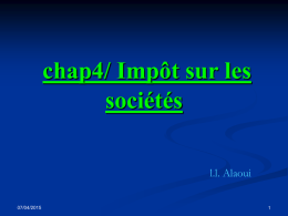LES CHARGES