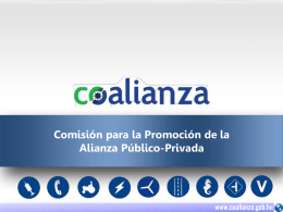 PROYECTOS EN EJECUCIÓN www.coalianza.gob.hn www