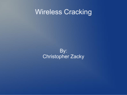 Wireless Cracking
