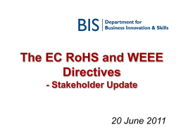 EC Review of the WEEE Directive