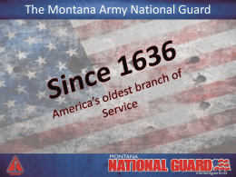TEAMS Presentation - Montana Army National Guard Recruiting