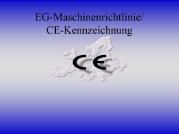 EG-Maschinenrichtlinie/ CE