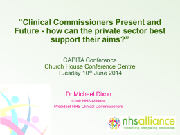 NHS & Private Sector, Dr Dixon (PPT 6 MB)