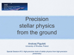 Precision stellar physics from the ground