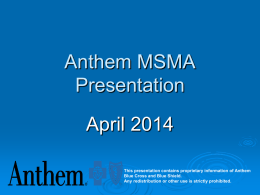 Anthem - Missouri State Medical Association