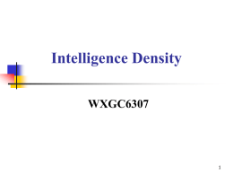 Intelligence Density