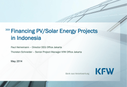 Special Q&A Session on Solar PV Financing by