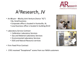 the A2Research presentation. - Mississippi Enterprise for Technology