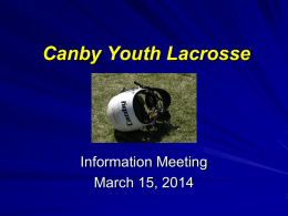 Canby Youth Lacrosse - Web