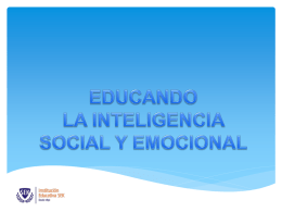 Educar la inteligencia social y emocional
