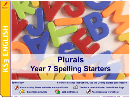 Plurals