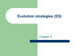 Evolution strategies