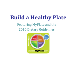 Build a Healthy Plate Presentation