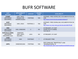 BUFR Software  - BAS