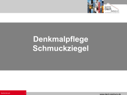 Denkmalpflege_Dachschmuck - Deutsches Dach