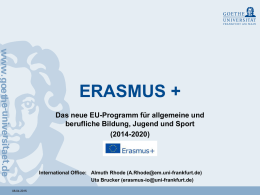Erasmus+ Kurzpräsentation