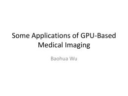 GPU-Based Medical Imaging