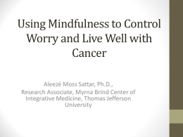 Mindfulness Meditation - Living Beyond Breast Cancer