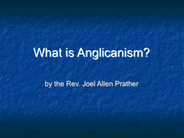 What is Anglicanism? - Church of the Savior