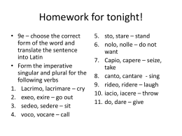 Homework for tonight!