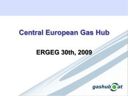 Presentation by CEGH - European Energy Regulators