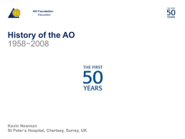 History of the AO