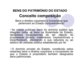 BENS DO PATRIMONIO DO ESTADO