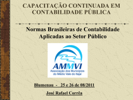 Normas Brasileiras de Contabilidade Aplicadas ao Setor