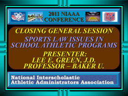 Lee Green`s Closing General Session at National