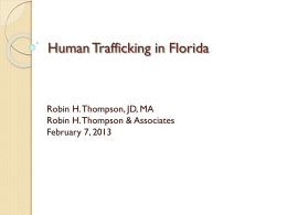 Human Trafficking-Robin Thompson
