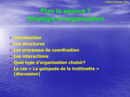 Séance 4 AM - Stratégie et organisation