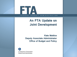 FTA Presentation On Joint Development Circular