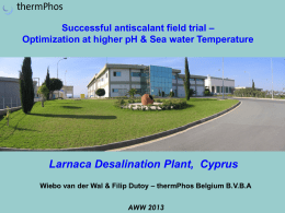 Optimization at higher pH and Sea water Temperature