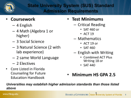Misc_Updates - State University System of Florida