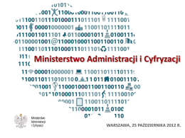 ppt - Ministerstwo Administracji i Cyfryzacji