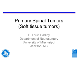Primary spine tumors