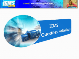 ICMS Questões polêmicas - CRC-CE