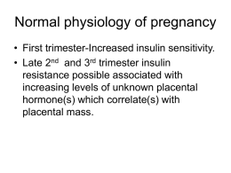 Normal physiology of pregnancy