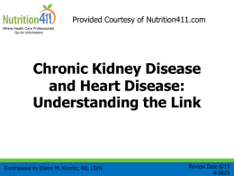 R-0629 Chronic Kidney Disease and Heart Disease