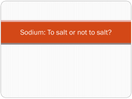 Sodium: