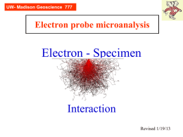 Electron-specimen interactions