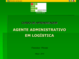 Agente Administrativo em Logística