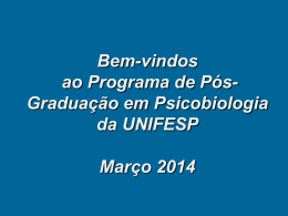 Programa de Pós-graduação em Psicobiologia