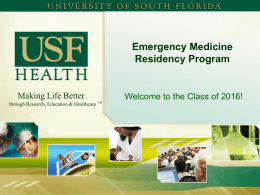 Interview Information 2012-2013 - USF Health
